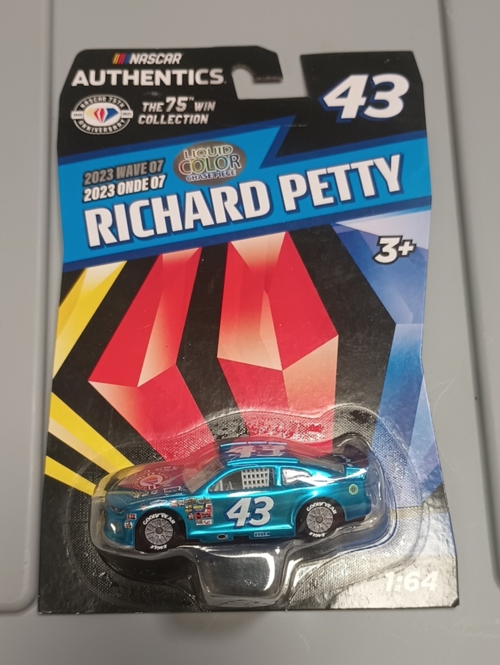 Richard Petty #43 Die-Cast Race Car - Metallic Teal